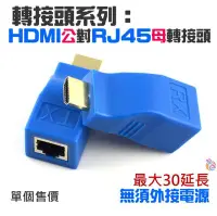 在飛比找Yahoo!奇摩拍賣優惠-*台灣現貨*轉接頭系列：HDMI公轉RJ45母轉接器（HDM