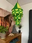 Handmade Cotton Lamp Shade w/ Cord - Bohemian Hanging Pendant Lantern Light C