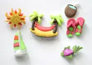 Tropicana / Beach Craft Emb. / Fish ~ Sailboat ~ Flip Flops~ Hammock