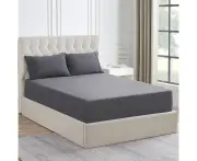 Ddecor Home King 1500TC Premium Cotton Blend Sheet Bedding Combo Set Granite
