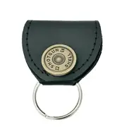 Bullet Shell AirTag Leather Pouch Key Ring Guitar Pick/SD Memory Card Holder