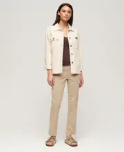 Mid Rise Chino | Stonewash Taupe Brown
