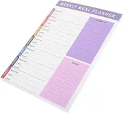 LAPYAPPE Meal Planner Notepad Daily Planner for Recipes Health Management and Grocery Lists Undated Sheets for Effortless Weekly Organization and Stylish Kitchen Use