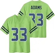 Jamal Adams Seattle Seahawks #33 Neon Green Kids Youth 8-20 Color Rush Player Jersey