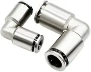 6PCS All Copper Nickel-Plated Pneumatic Quick Right Angle 90 Degree Elbow Joint PV4/6/8/10/12/16 High Pressure Resistance. (Color : PV10)