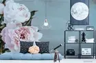 3D Pink Floral Wallpaper Wall Mural Removable Self-adhesive 29