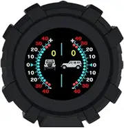 Car HUD Headup Display Digital GPS ometer Multifunctional Inclinometer Angle Slope Meter with Tilt Angle/Pitch Angle/Longitude/LatitudeSpeed/Altitude/Compass/Voltage Display Support