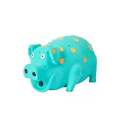 Multipet Latex Pig Blue Dog Toy