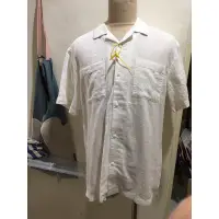 在飛比找蝦皮購物優惠-專櫃品牌Hang Ten~白色棉麻襯衫J