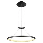 UGE Lighting Slimline Ring Pendant 400mm - Black - 3000K Warm White