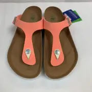 Birkenstock New w/ Box Gizeh Brushed Flamingo Birko-Flor Vegan Reg Select Size