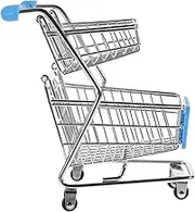 Totority Mini Shopping Cart Trolley Iron Small Grocery Cart for Storage Office Home Decoration Valentine Day Birthdays
