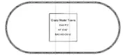 Bachmann E-Z Track HO Scale Oval #12 Basic Train Track Set - 44" X 98"