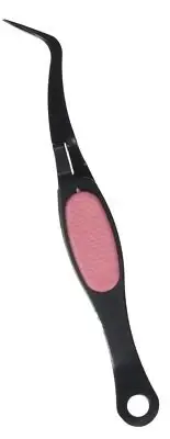 Precision Fine Point Tweezer, Needle Nose, Soft-Grip with Reverse Grip