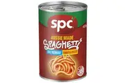 Spc Spaghetti Salt Reduced Tomato & Cheese Sauce Can 420G Pasta Dish Ingredients