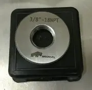 Thread Gauge, 3/8"NPT pipe, ring-type, Bison Mfg