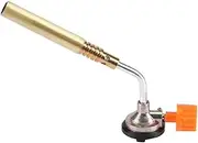 AIMALL Butane Gas Torch Flame Gun Burner, High Temp Blow Torch with Adjustable Flame Control, Stainless Brass Construction for BBQ, Kitchen Baking, Welding, Camping