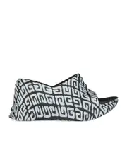 Marshmallow sandals in rubber with tag effect 4G print 41 Black/White