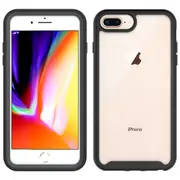 MCC Shockproof Bumper Case iPhone 6 Plus / 6s Plus Clear Back Cover Apple [Black]