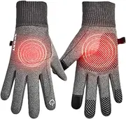 [Generic] Heated Gloves,USB Heated Gloves,USB Hand Warmer Gloves - Heated Mittens Touch Screen Heated Winter Gloves Warmer for Winter Outdoor Activities