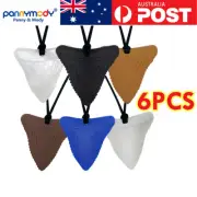 Panny & Mody 6Pcs Shark Teeth Sensory Chew Necklace Autism ADHD Nail Biting