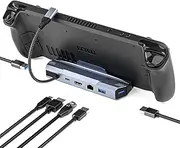 Ariv Hommey 6-in-1 Steam Deck Dock with HDMI 4K 60Hz, USB-C Charging, 3X USB 3.0, TV Docking Station Hub
