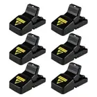 6 PCS Reusable P-lastic S-mart Trap Quick Kill Mice Traps for Indoor/Outdoor Pet