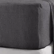 (Single, Charcoal) - 100% Brushed Cotton Flannelette 40CM/16" Extra Deep Fitted Sheets in 12 Colours (Single, Charcoal)