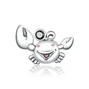 Silver plating Little Crab Charm for Bracelet or DIY Jewelry