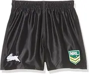 [CLASSIC] Sportswear Kids NRL Youth Supporter Shorts, Rabbitoh Home Black, 10