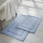 2-Pack Solid Loop with Non-Slip Backing Bath Mat Set (17-inch by 24-inch & 21...