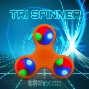 ORANGE LED Hand Spinner Tri Fidget Focus Desk Toy EDC ADHD Autism KIDS ADULT x1