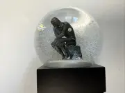 The Thinker Statue Sculpture Snow Globe by CoolSnowGlobes New Sealed