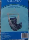 Sun & Sky Blue & Red Collapsible Hammock Chair NIP