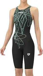 [arena] Women's Swimsuit Racing One Piece Spats (Open Back, Half Leg)
