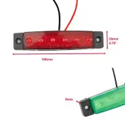 4x Boat Starboard Red Green Navigation 6LED Lights Stern Lamp DC12V Replacement