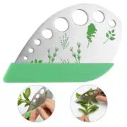 9-Hole Herb Stripper Tool – Stainless Steel Kale Razor Leaf Peeler for Greens