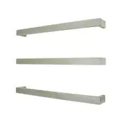 Radiant SBSTR-650 Heated/Non-Heated Single Square Towel Rail - 650mm - Brushed Satin (1 Piece)