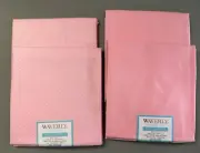 Lot of 4 FAT QUARTERS fabric cotton PINK POLKA DOT Waverly 18x21"