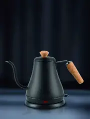 27oz Gooseneck Electric Hot Water Boiler Kettle - Matt Black, Automatic Shut-Off