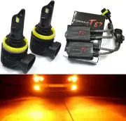 LED M10 Canceler H8 Orange Light Two Bulbs Light DRL Daytime Cornering Angel Eye