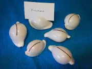3 x Shells / Egg Ovum / Name Place card Holder / Wedding / table number