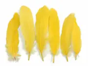 USA SELLER | 1 Pack - Yellow Goose Satinettes loose feathers 0.3 oz. Craft Art