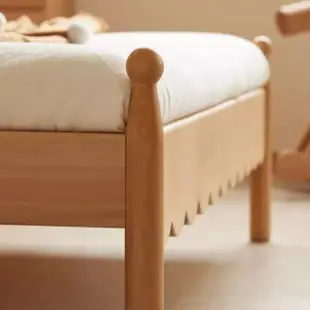【橙家居·家具】/預購/艾勒系列5尺實木床架 AL-E201H(售完採預購 兒童床架 柵欄床架 臥室床 床組)