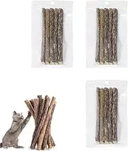 5/10/15pcs Cat Chew Stick, Silvervine Sticks for Cats, Catnip Toys, Silver Vine, Matatabi, Cleaning Teeth Molar Toy, Teething Interactive Wand Stick, Dental Sticks for Cat Kitty Kitten