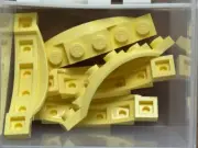 LEGO Parts - Bright Light Yellow, Mudguard 1 1/2 x 6 x 1 - No 62361 - QTY 5