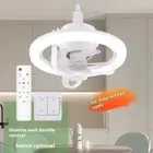 Rotating Ceiling Fan Light Intelligent Fan With Remote Control Led Fan Light For