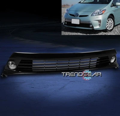 FOR 12-15 TOYOTA PRIUS BUMPER DRIVING CHROME FOG LIGHTS+GRILLE INSERT W/SWITCH (for: Toyota)