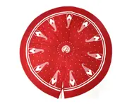 C202 122cm Double-knitted Faceless Doll Christmas Tree Skirt Christmas Tree Mat Knitted Decorations