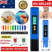 PH Meter TDS Digital PH Tester Pen Water Pool Hydroponics Monitor Aquarium Test